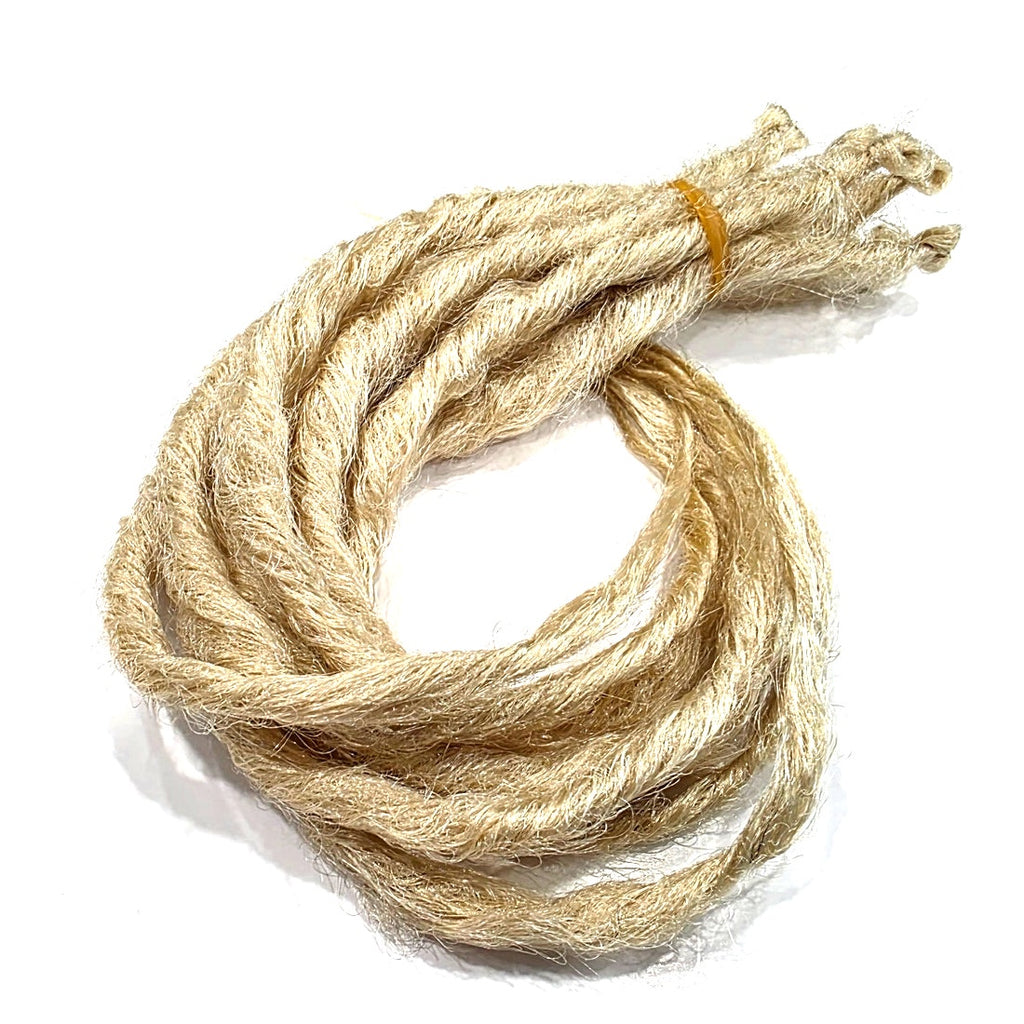 10 SE Single Ended Knotty Light Blonde Synthetic Dread Dreadlock Hair Extensions