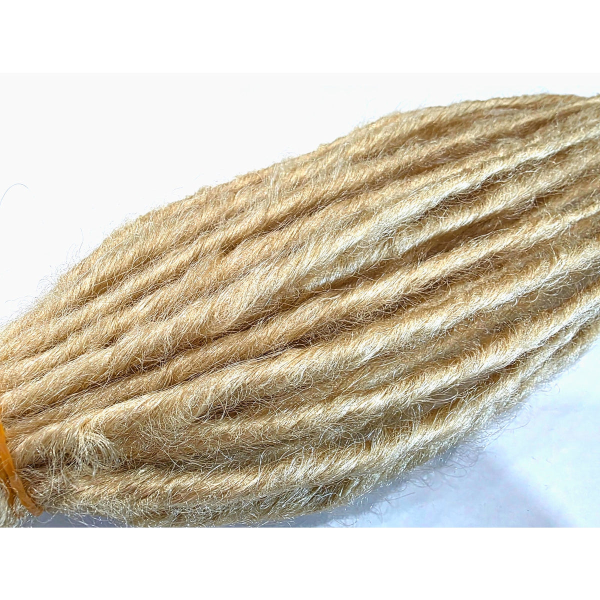 30 SE Single Ended Platinum Blonde Dread Dreadlock Hair Extensions Long Ends