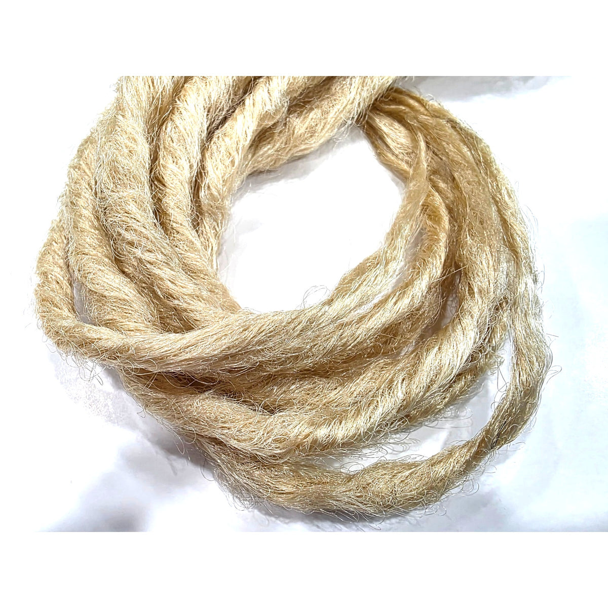 10 SE Single Ended Knotty Light Blonde Synthetic Dread Dreadlock Hair Extensions