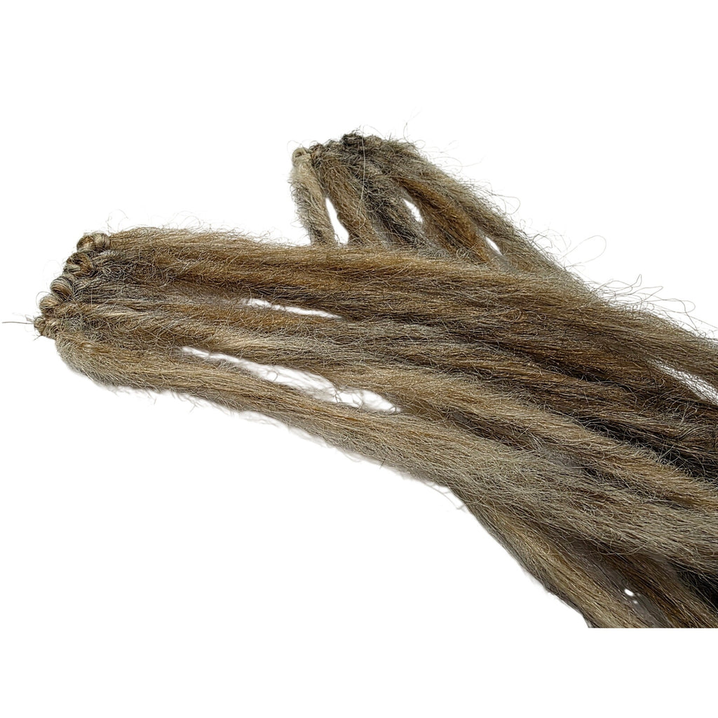 Clip in Synthetic Dreads Dreadlock Hair Extensions Dark Light Blonde Blend