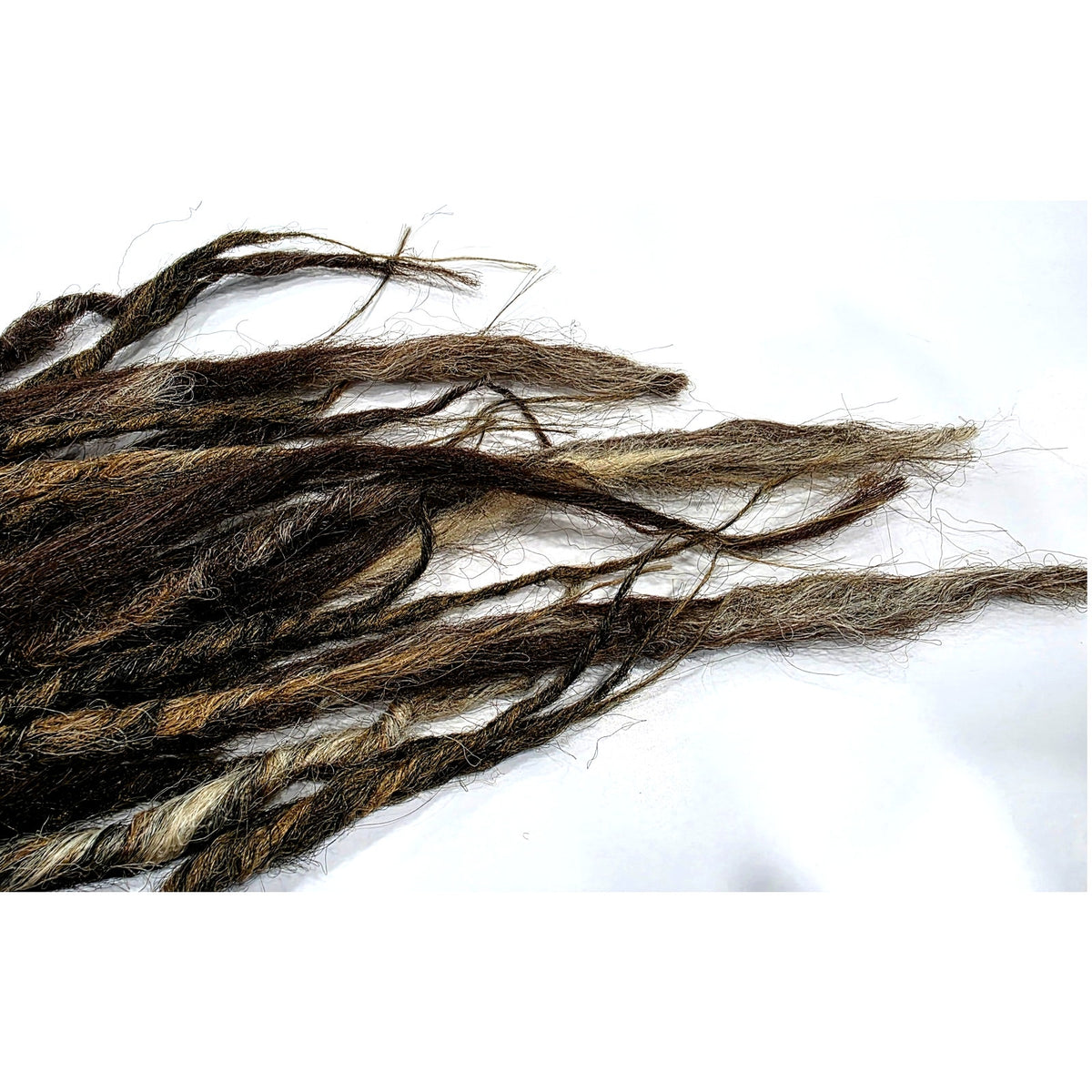 35 SE Single Ended Thick Knotty Brown Blend Dreads Dreadlock Hair Extensions