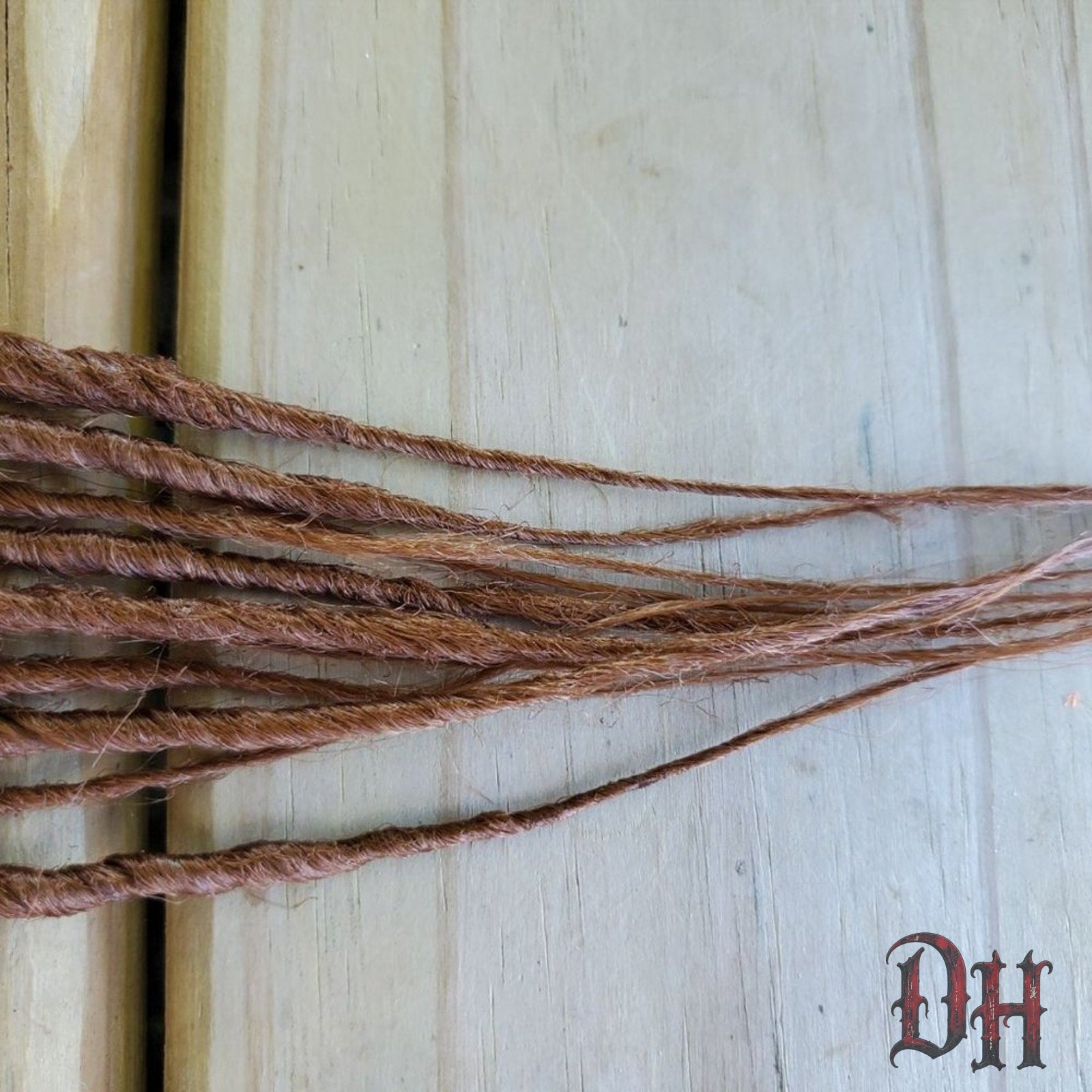 10 SE Single Ended Auburn Brown Dreads Dreadlocks Hair Extensions