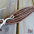 10 SE Single Ended Auburn Brown Dreads Dreadlocks Hair Extensions