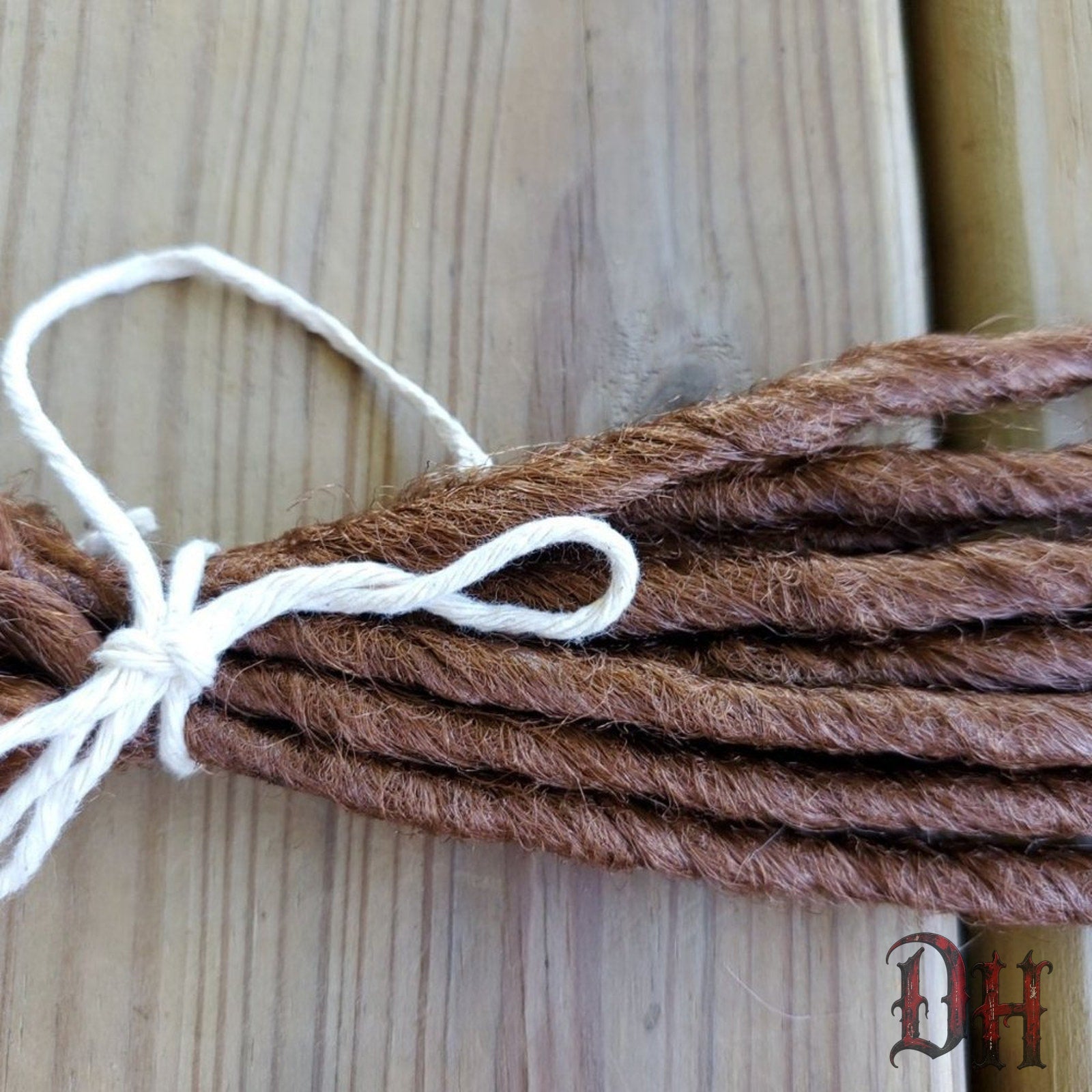 10 SE Single Ended Auburn Brown Dreads Dreadlocks Hair Extensions