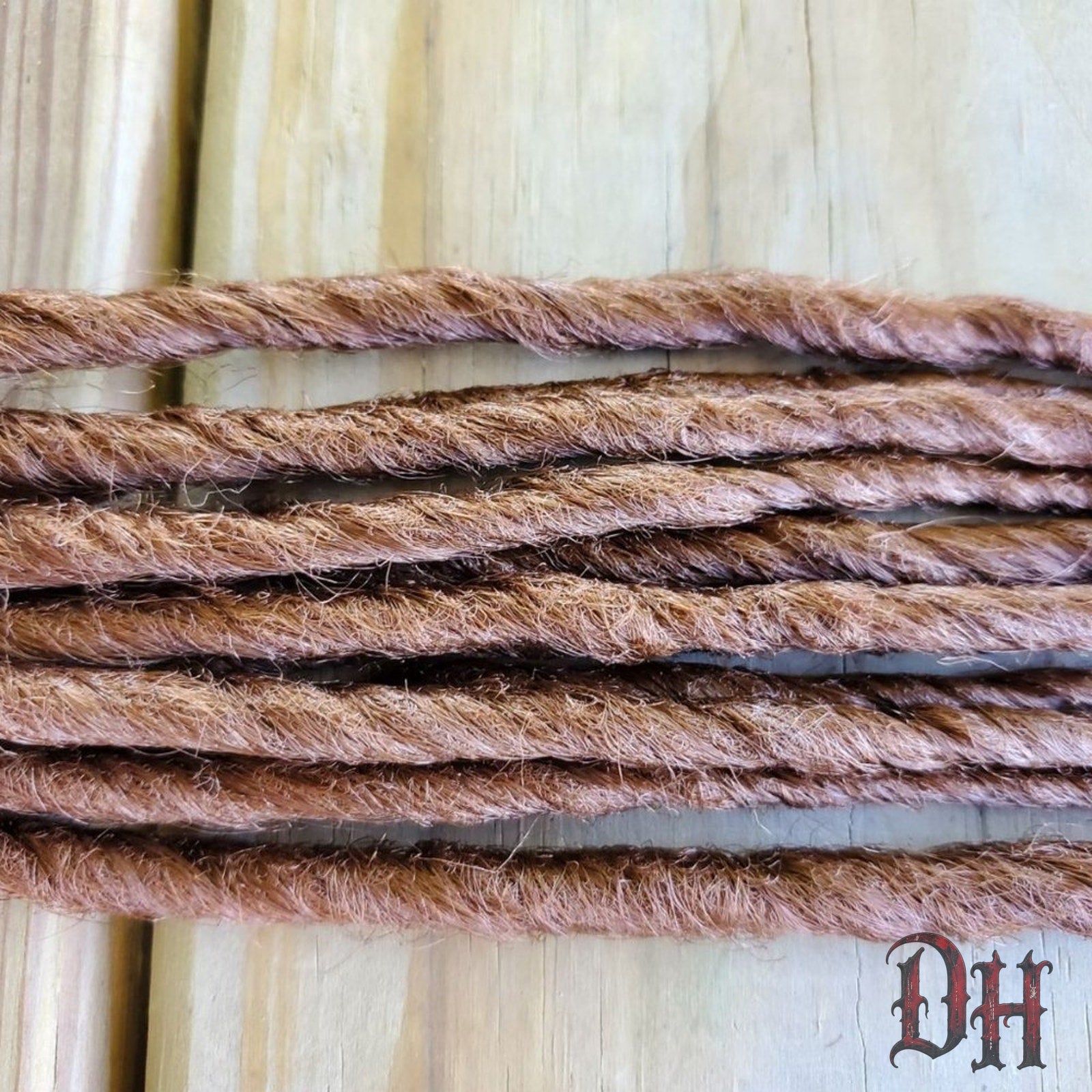 10 SE Single Ended Auburn Brown Dreads Dreadlocks Hair Extensions