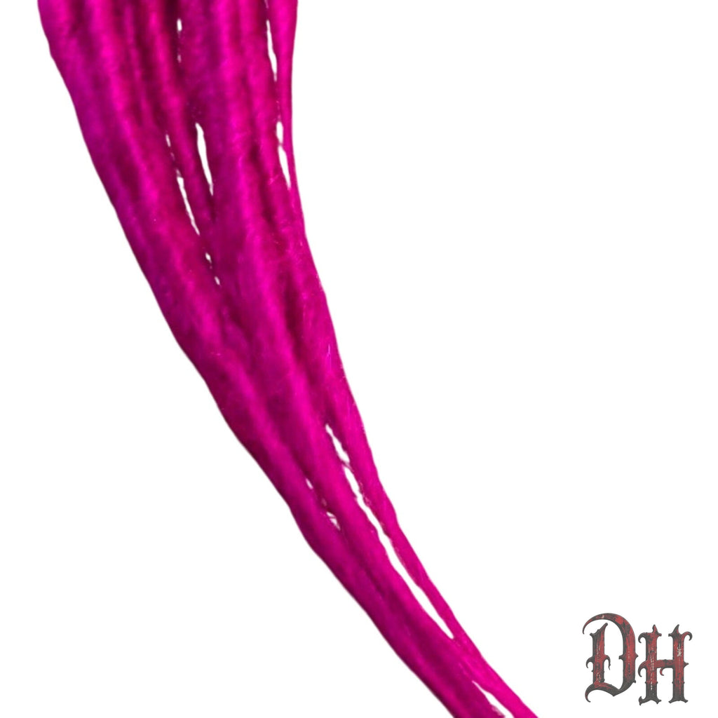 10 SE Single Ended Blonde Fuchsia Pink Rose Dreads Dreadlock Hair Extensions