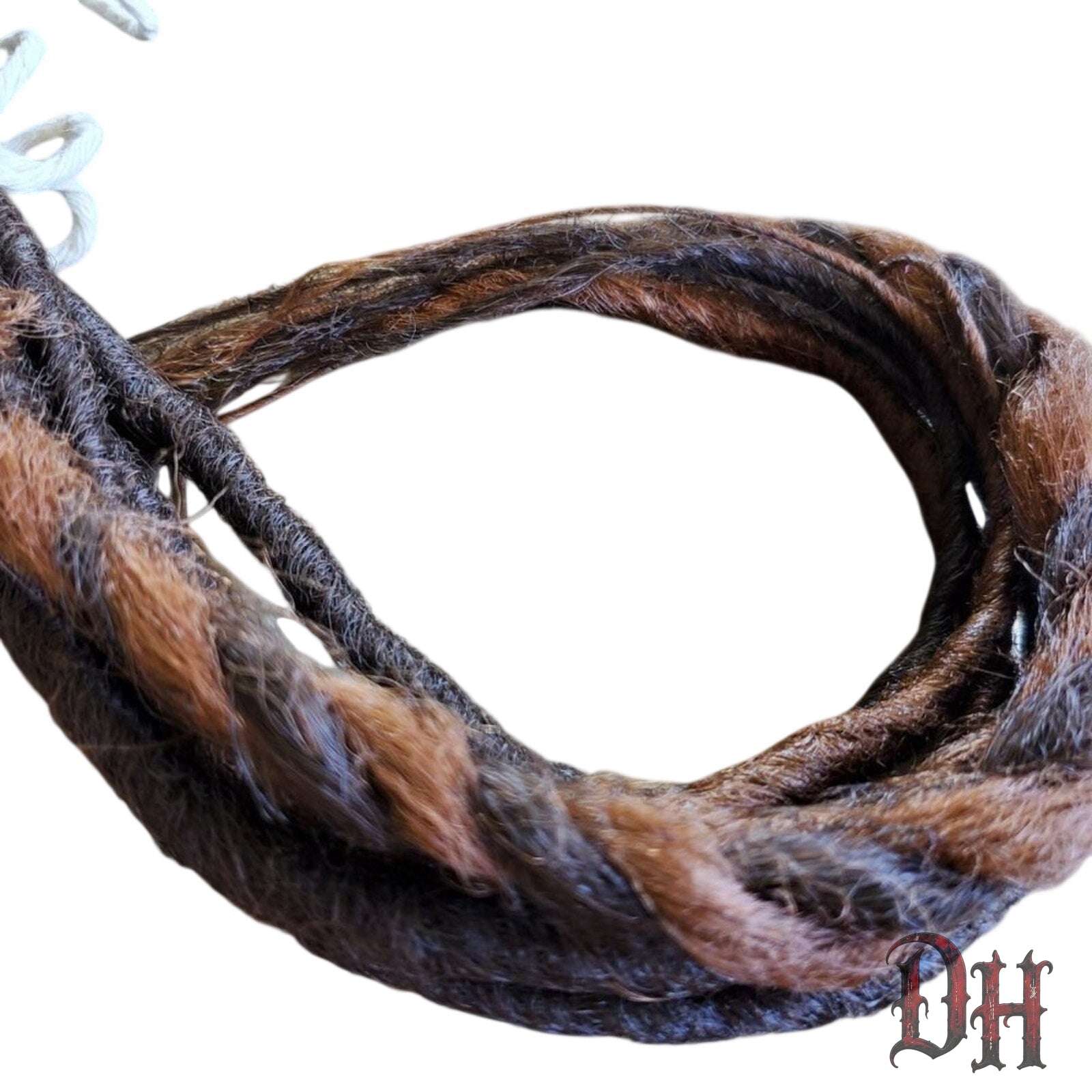 10 SE Single Ended Brown Mix Dreads Dreadlocks Hair Extensions