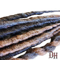10 SE Single Ended Brown Mix Dreads Dreadlocks Hair Extensions