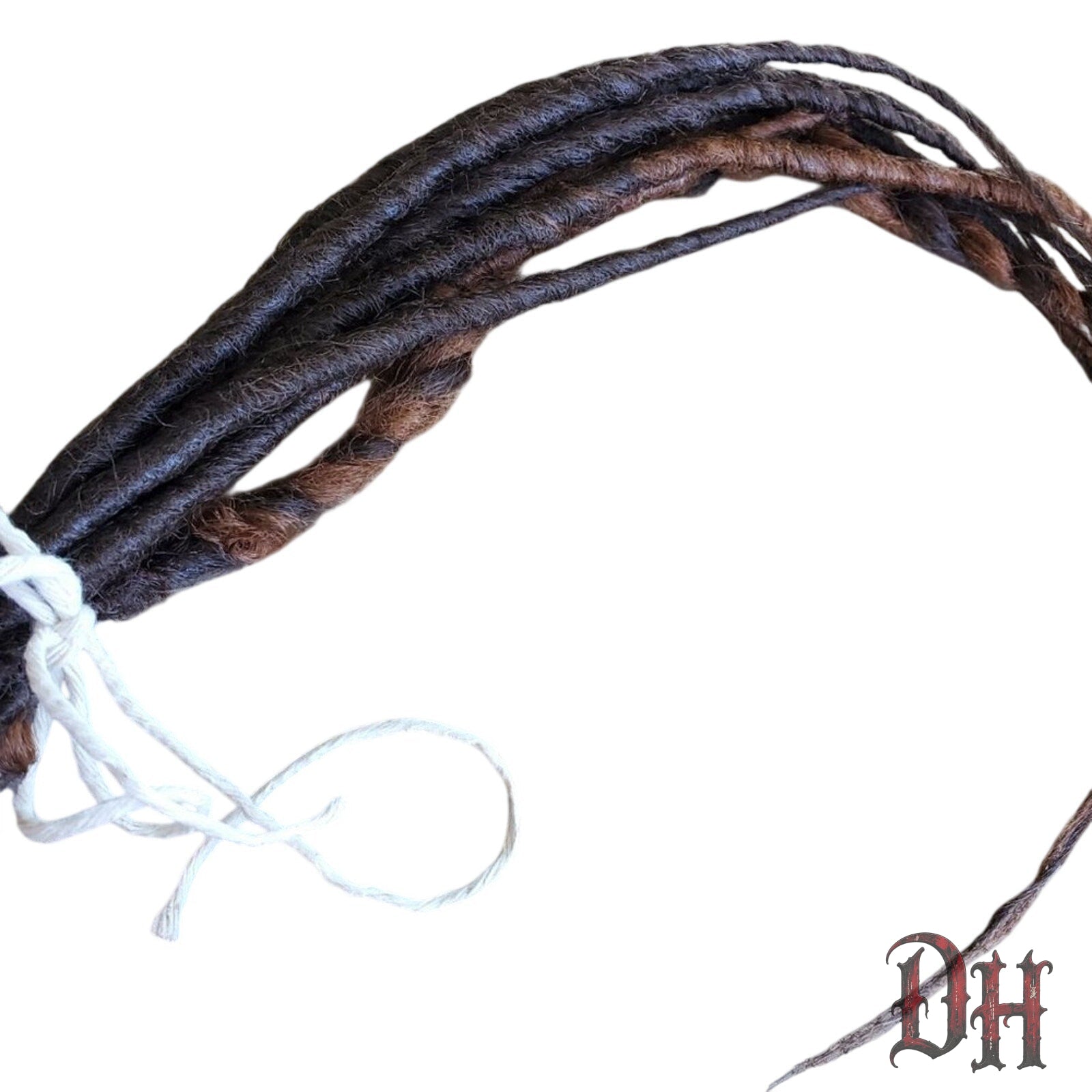 10 SE Single Ended Brown Mix Dreads Dreadlocks Hair Extensions