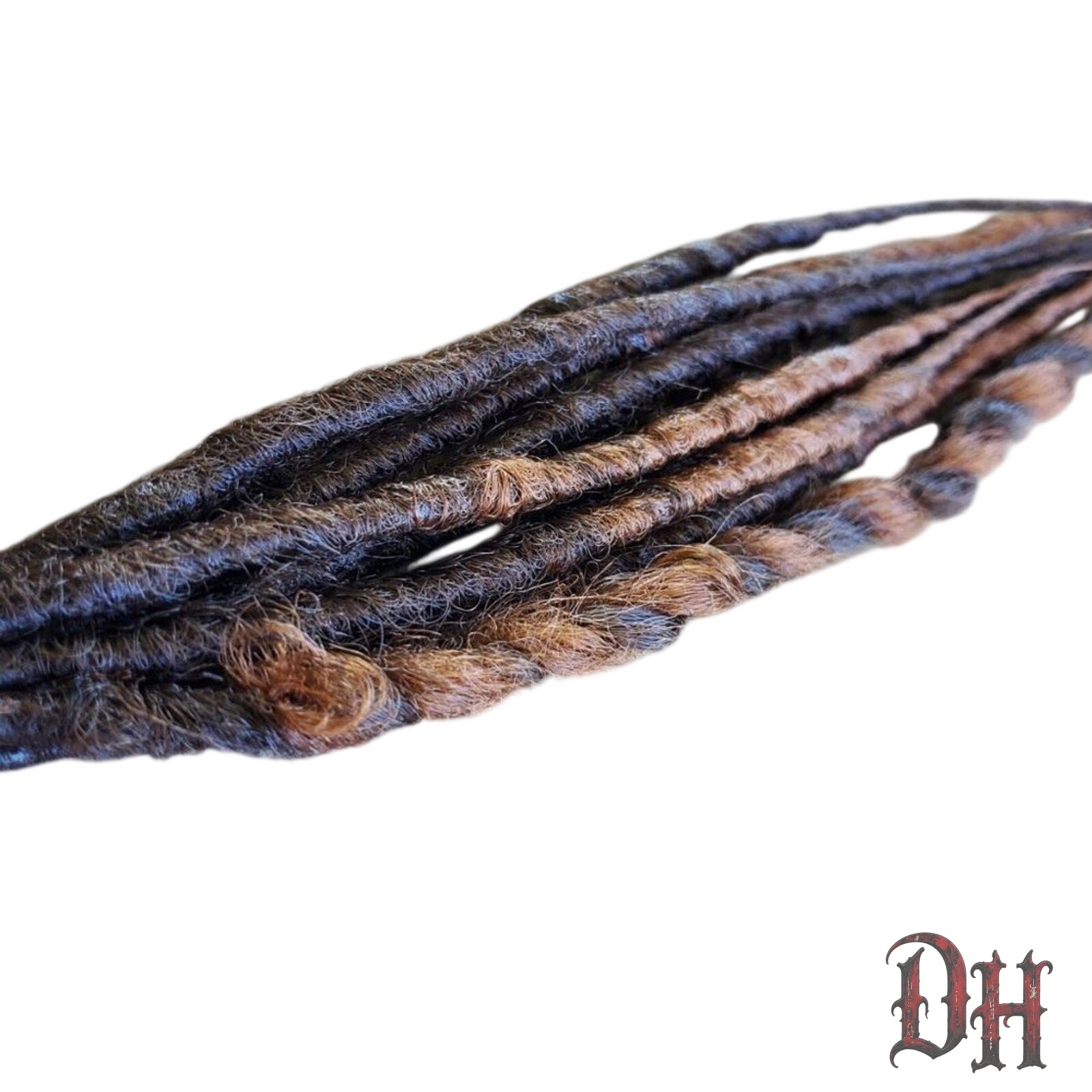 10 SE Single Ended Brown Mix Dreads Dreadlocks Hair Extensions