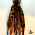 10 SE Single Ended Brown Natural Mix Dreads Dreadlocks Hair Extensions