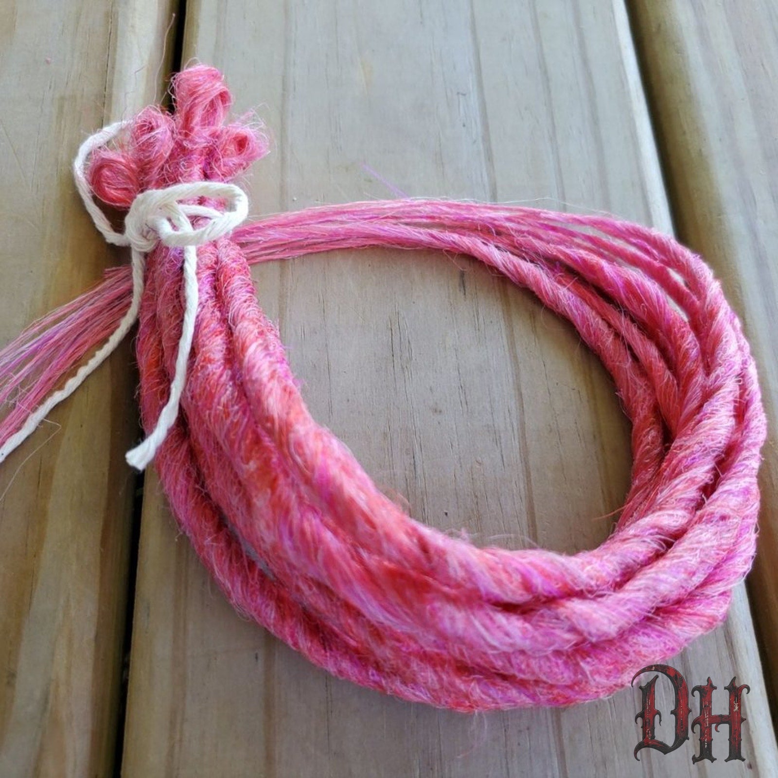 10 SE Single Ended Cupcake Pink Dreads Dreadlock Hair Extensions