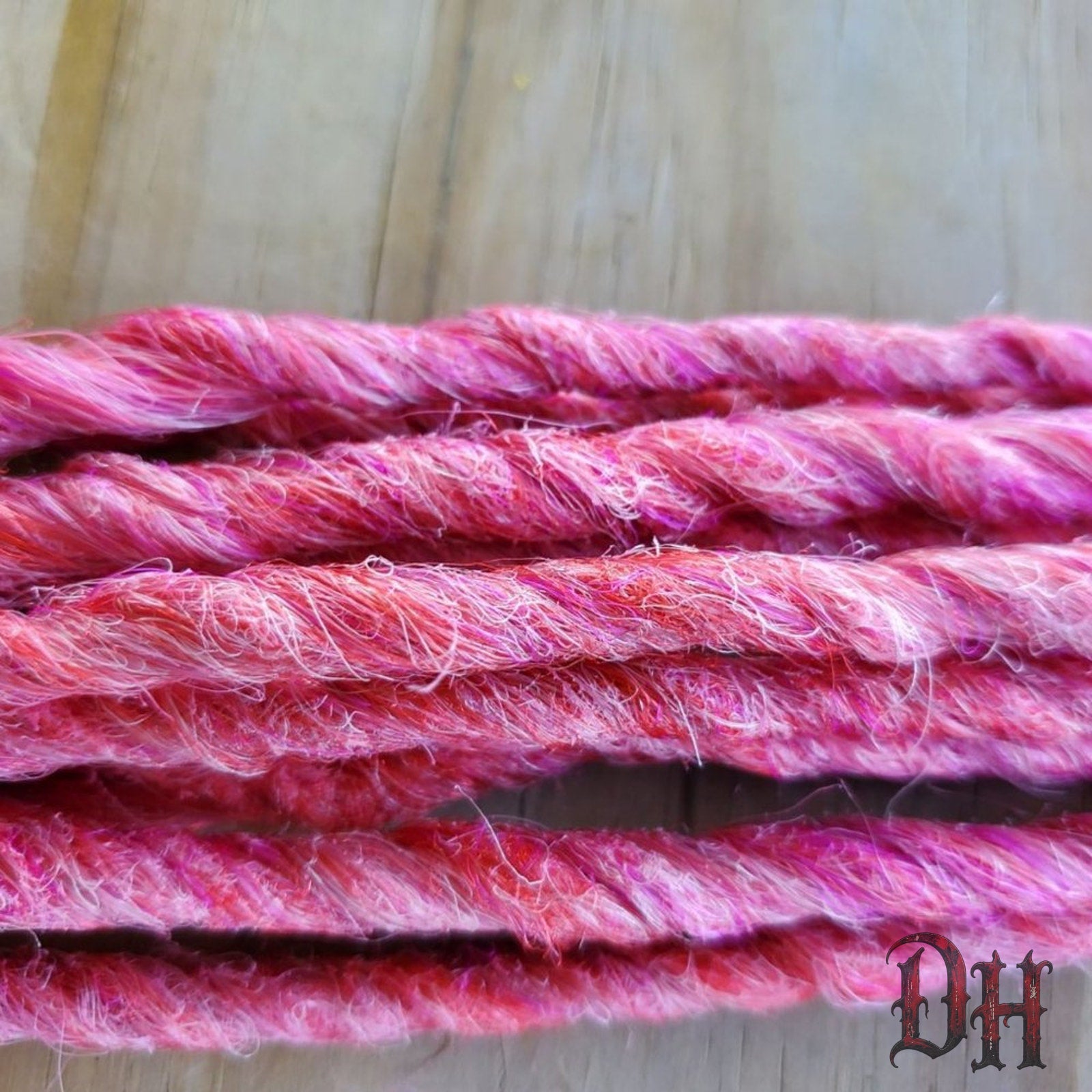 10 SE Single Ended Cupcake Pink Dreads Dreadlock Hair Extensions