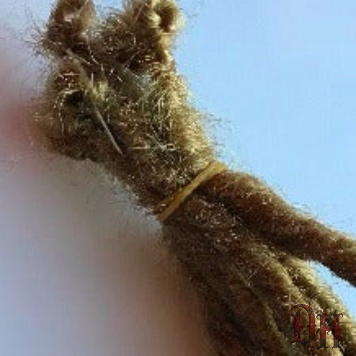 10 SE Single Ended Dark Blonde Teal Ombre Dread Dreadlock Hair Extensions