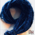 10 SE Single Ended Dark Blue Dreads Dreadlocks Hair Extensions
