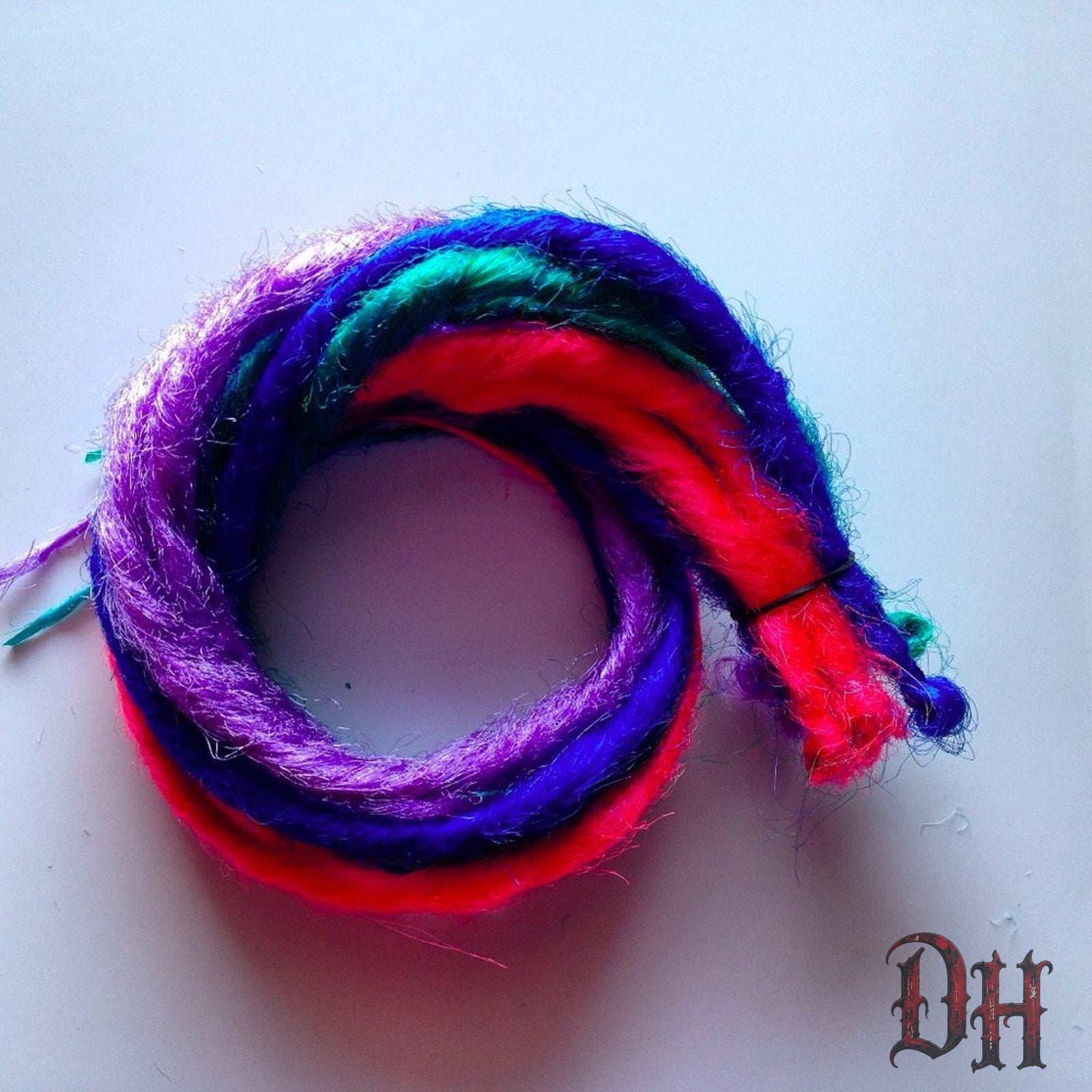 10 SE Single Ended Dreads Dreadlocks Hair Extensions Bright Colors