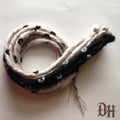 10 SE Single Ended Leopard Print Hair Extension Dreads Dreadlocks Black and White