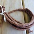 10 SE Single Ended Light Brown Dreads Dreadlock Hair Extension