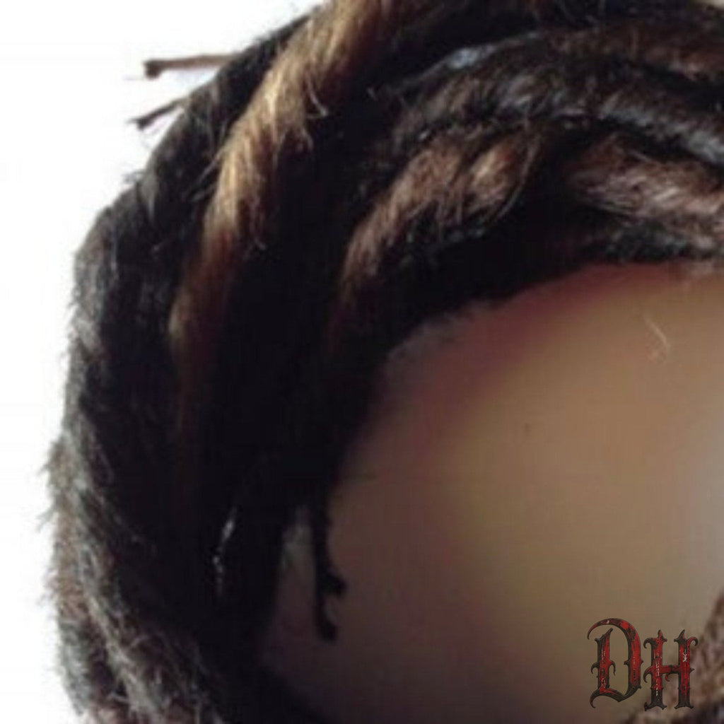 10 SE Single Ended Medium Dark Brown Dreads Dreadlocks Hair Extensions