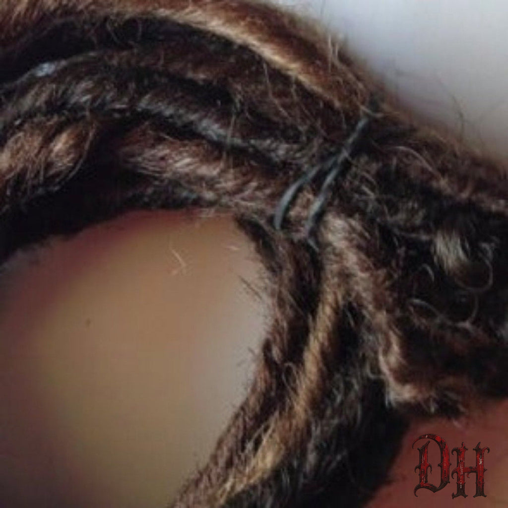 10 SE Single Ended Medium Dark Brown Dreads Dreadlocks Hair Extensions