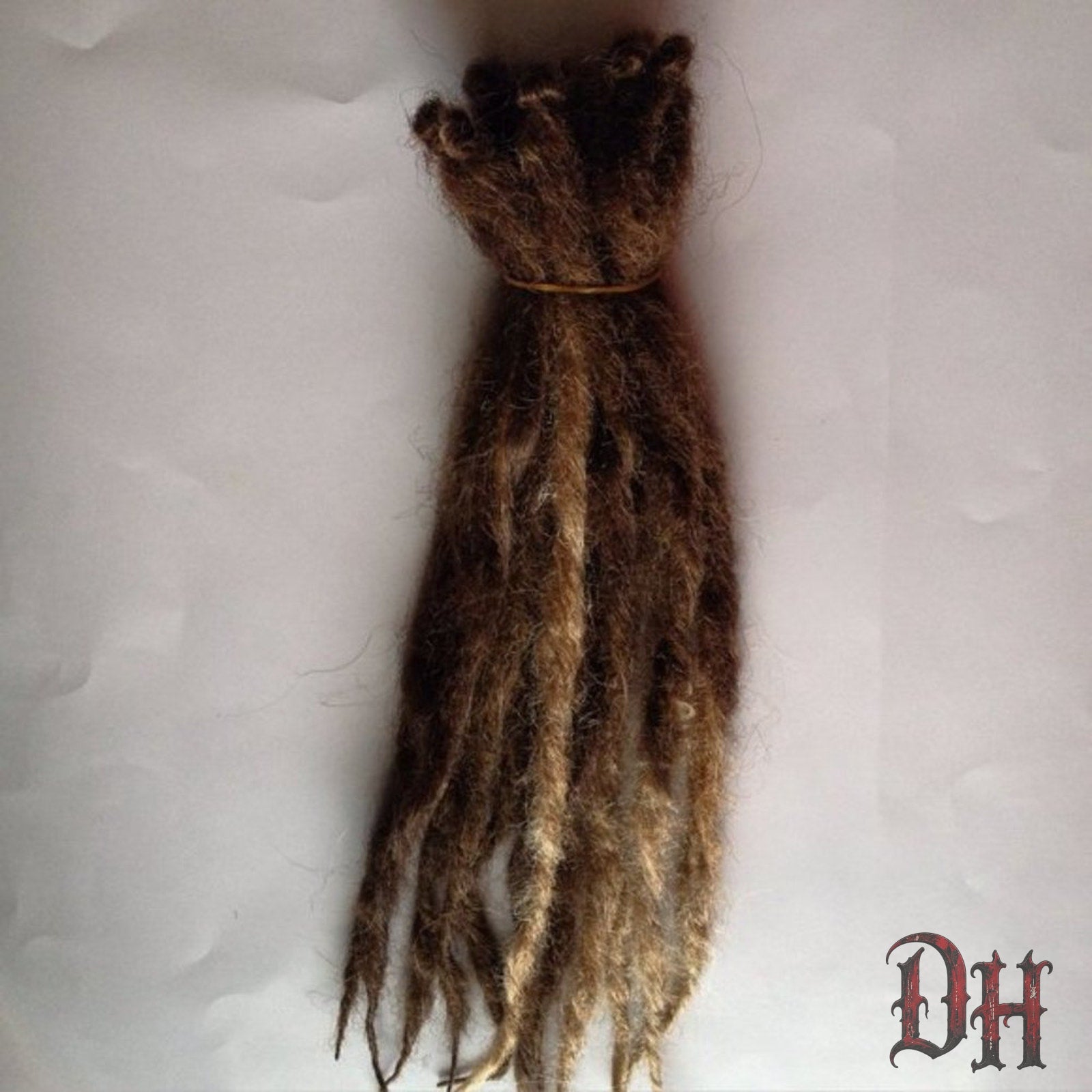 10 SE Single Ended Natural Style Dreads Dreadlocks Hair Extensions Brown Auburn Blend