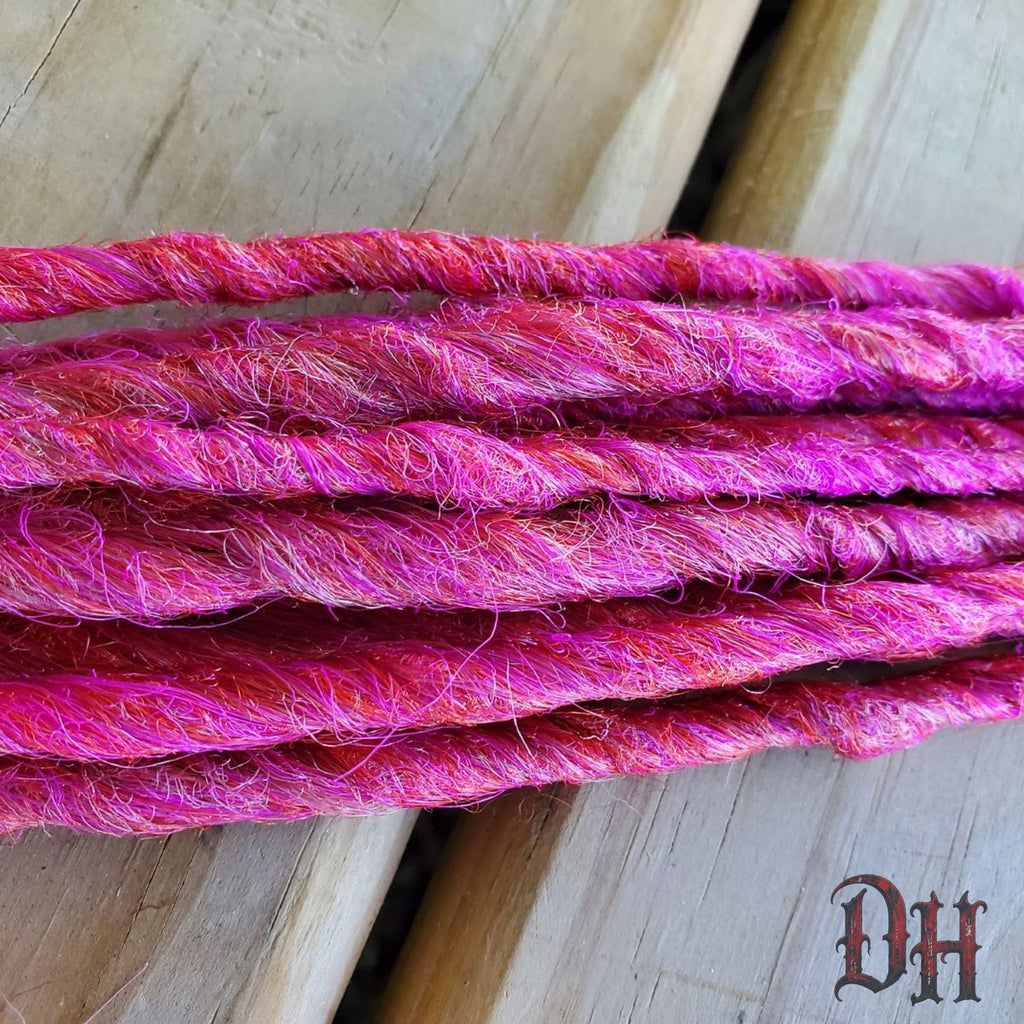 10 SE Single Ended Pink Dreads Dreadlock Hair Extensions