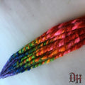 10 SE Single Ended Rainbow Ombre Dreads Dreadlocks Hair Extensions