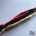 10 SE Single Ended Red Black Blonde Dread Dreadlock Hair Extensions