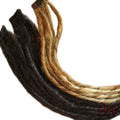 15 Clip in Dreads Dreadlocks Hair Extensions Brown Blonde