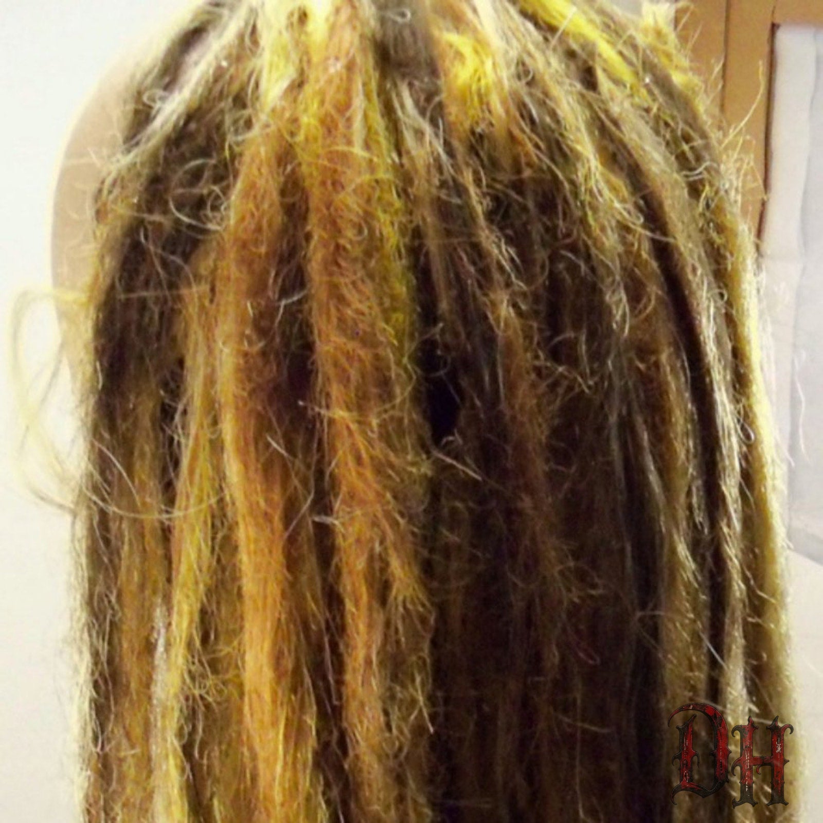 15 DE Double Ended Synthetic Dreads Dreadlock Hair Extensions Knotty Brown Blonde Natural
