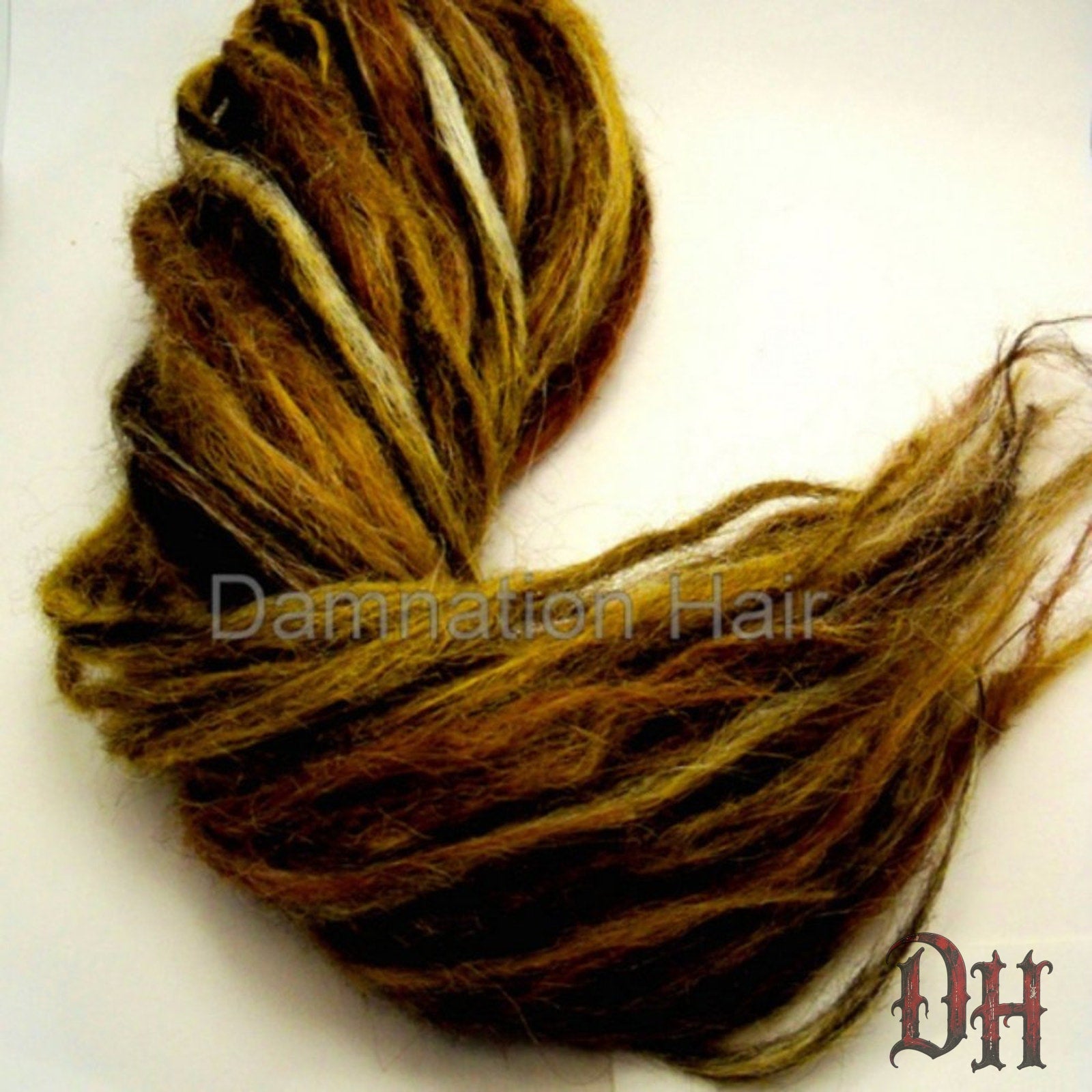15 DE Double Ended Synthetic Dreads Dreadlock Hair Extensions Knotty Brown Blonde Natural