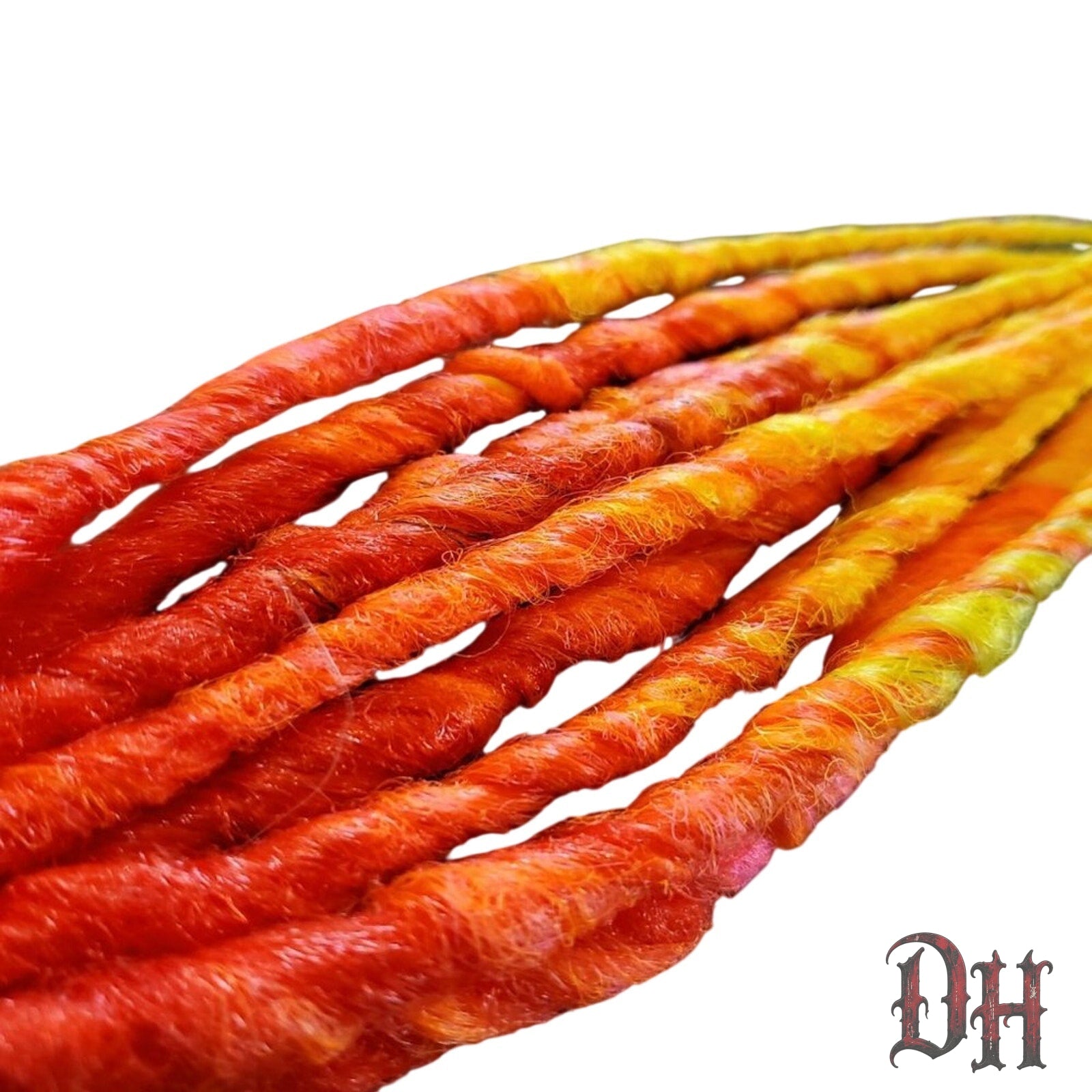 15 SE Single Ended Fire Flame Dreads Dreadlocks Hair Extension NEW