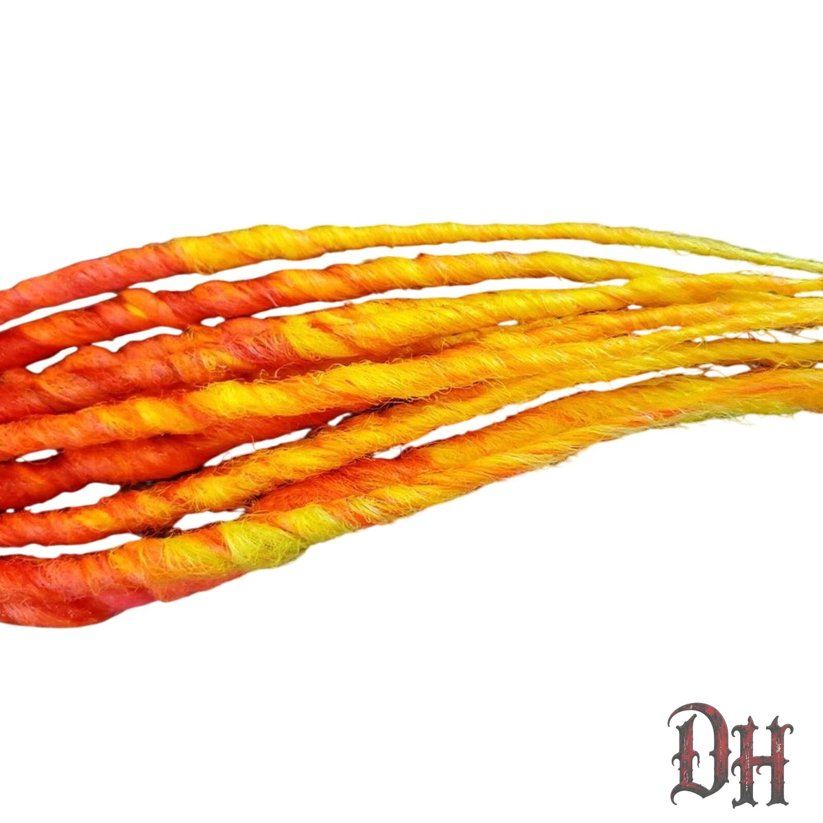 15 SE Single Ended Fire Flame Dreads Dreadlocks Hair Extension NEW