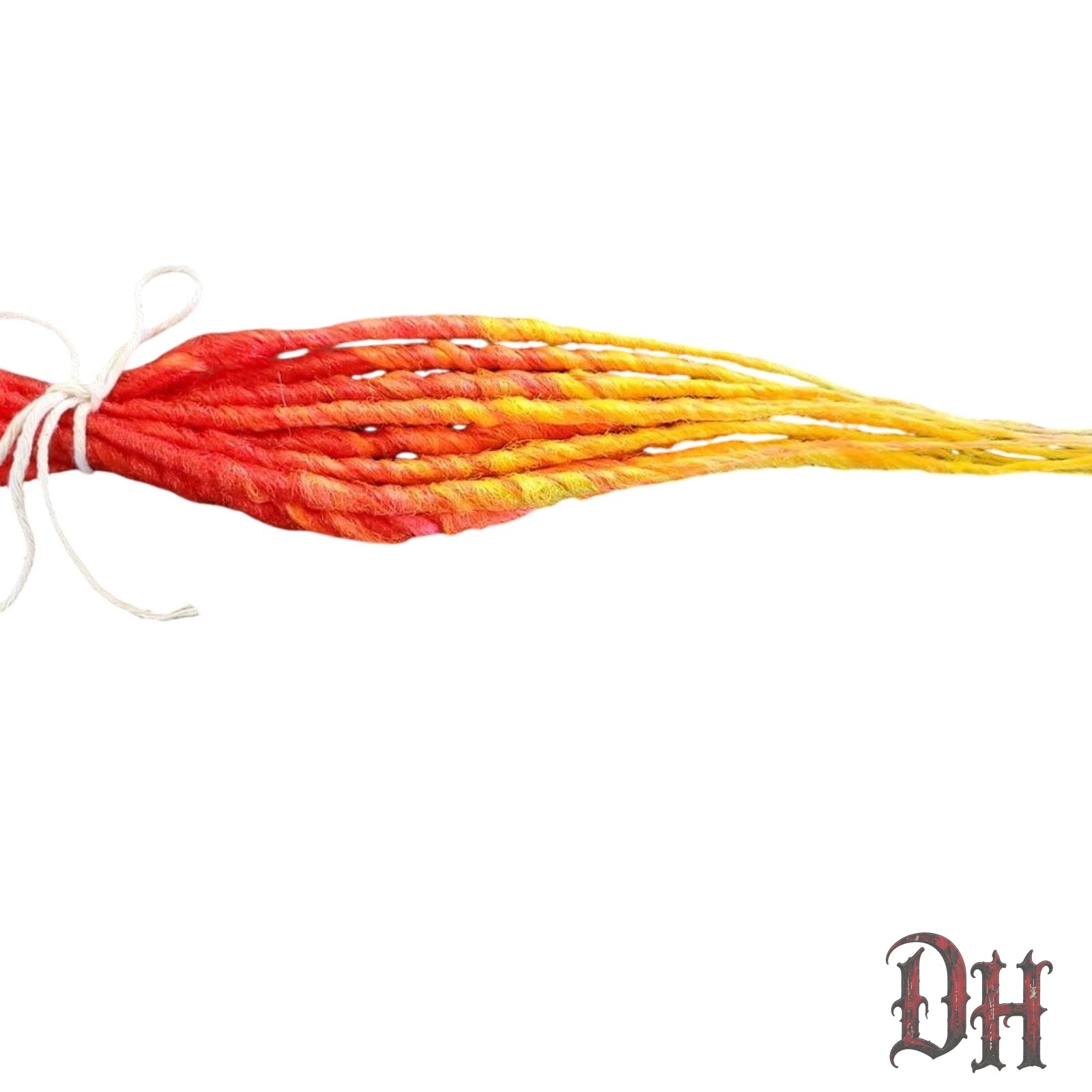 15 SE Single Ended Fire Flame Dreads Dreadlocks Hair Extension NEW