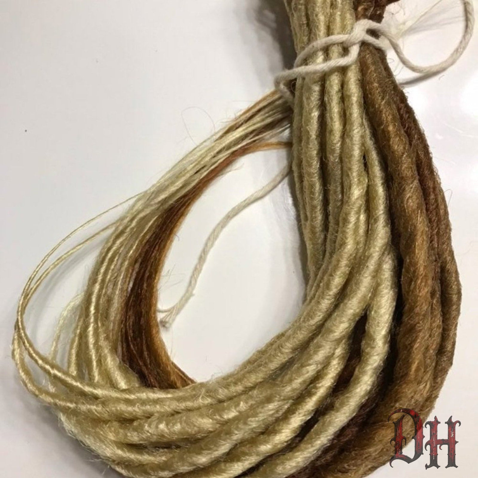 15 SE Single Ended Mix Blonde Dreads Dreadlocks Hair Extensions