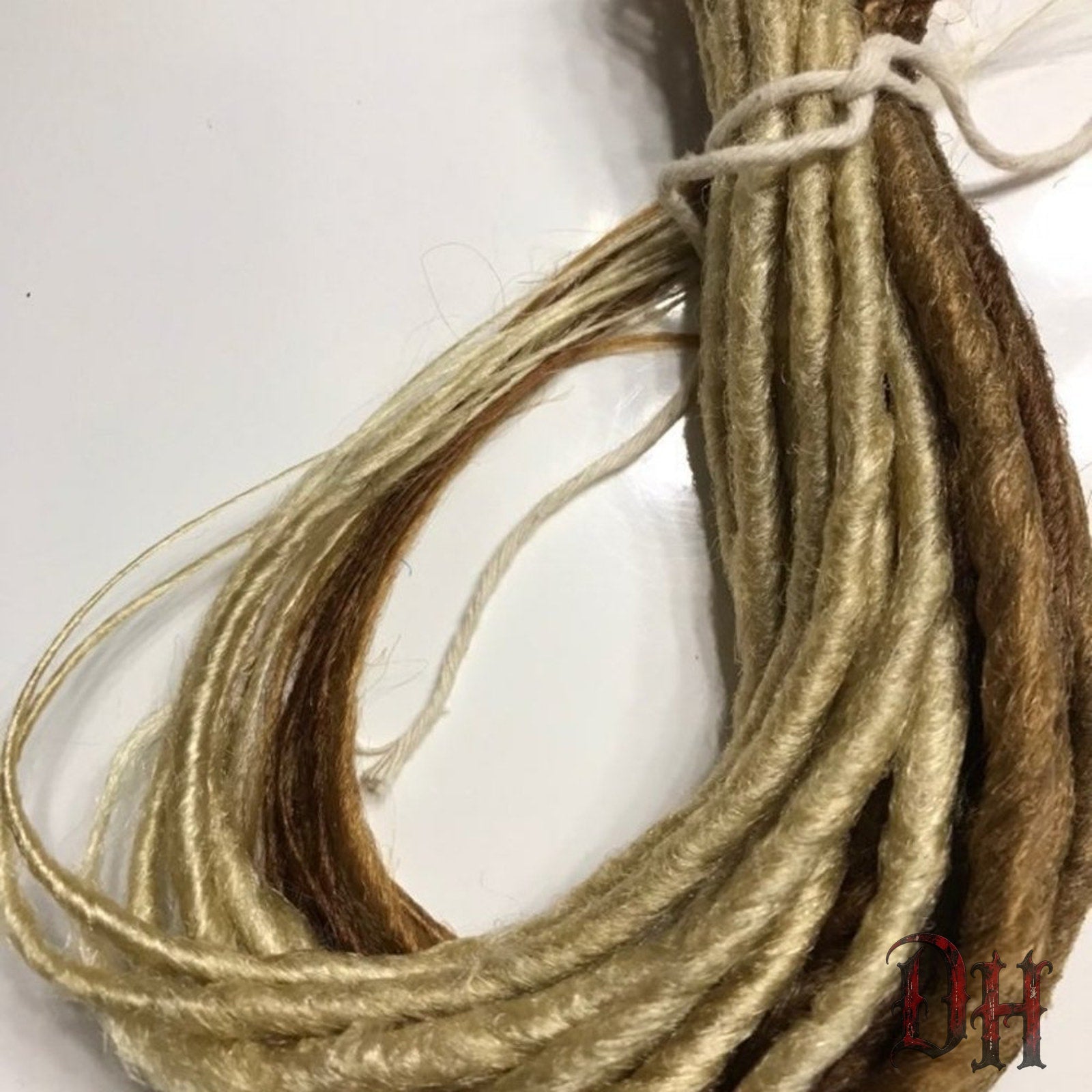 15 SE Single Ended Mix Blonde Dreads Dreadlocks Hair Extensions