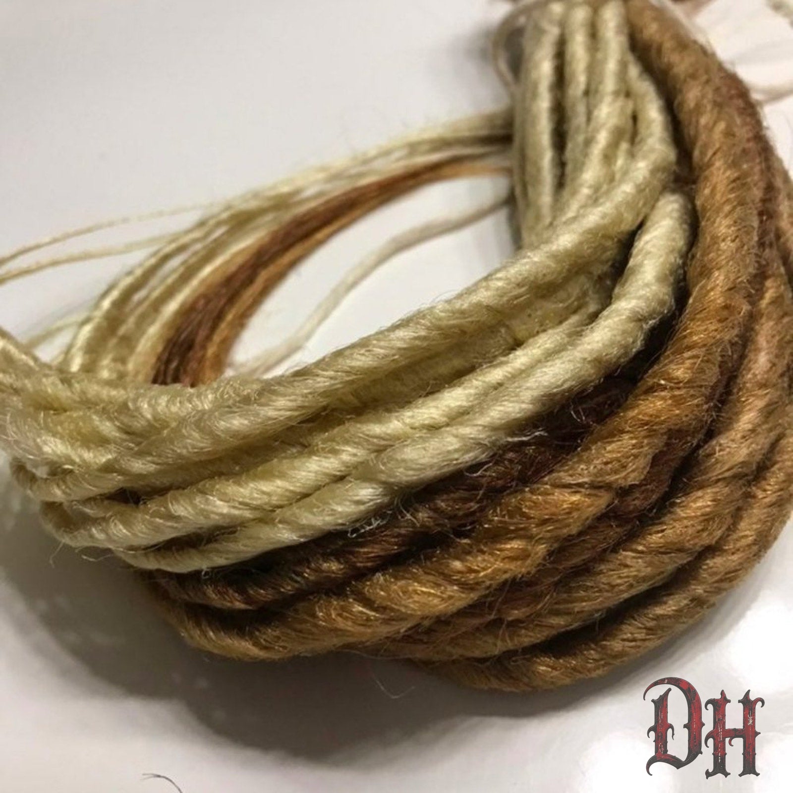 15 SE Single Ended Mix Blonde Dreads Dreadlocks Hair Extensions