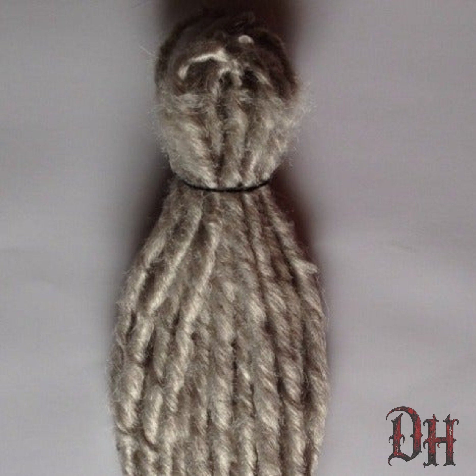 15 White DE Double Ended Dreads Dreadlocks Hair Extension