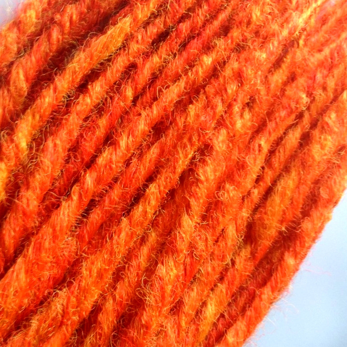 40 SE Single Ended Orange Dreads Dreadlocks Hair Extensions