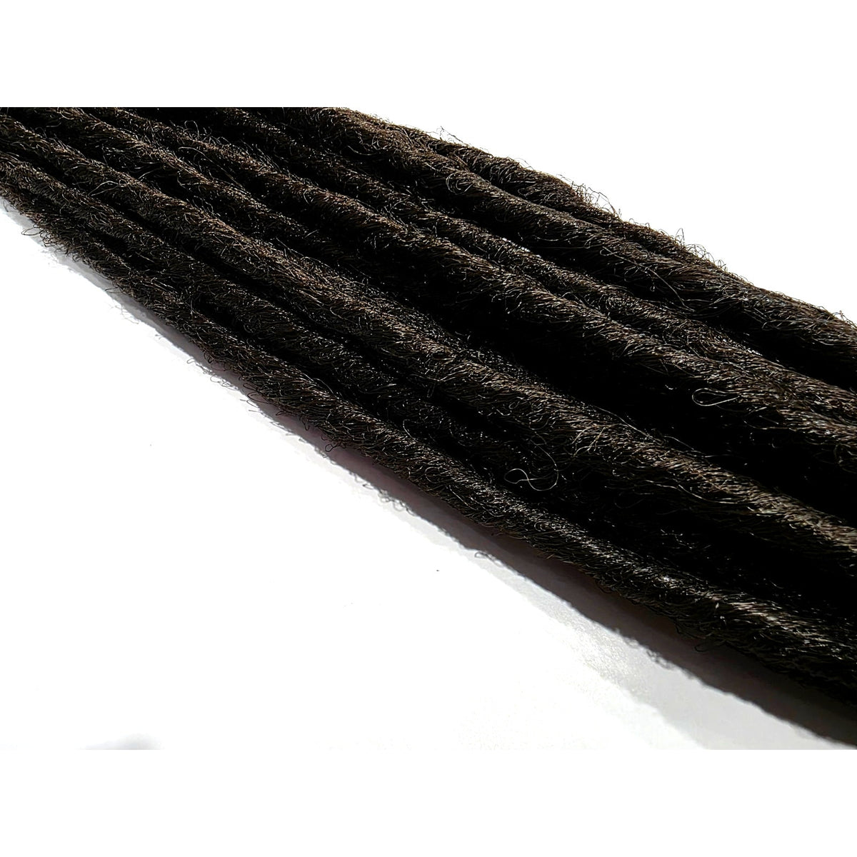 10 SE Single Ended Dark Black Brown Synthetic Dreads Dreadlock Hair Extensions