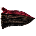50 SE Single Ended Black Brown Burgundy Red Dreads Dreadlock Hair