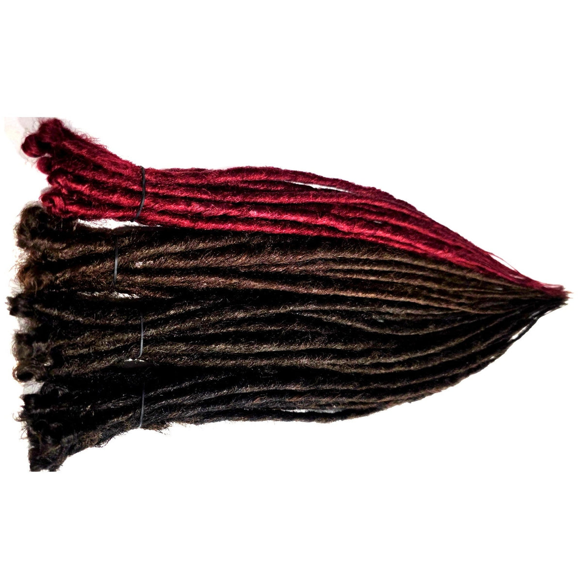50 SE Single Ended Black Brown Burgundy Red Dreads Dreadlock Hair