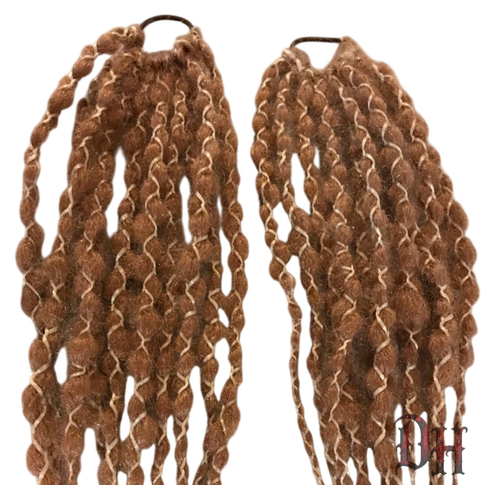 (2) Dread Dreadlock Braid Pony Fall Hair Extension