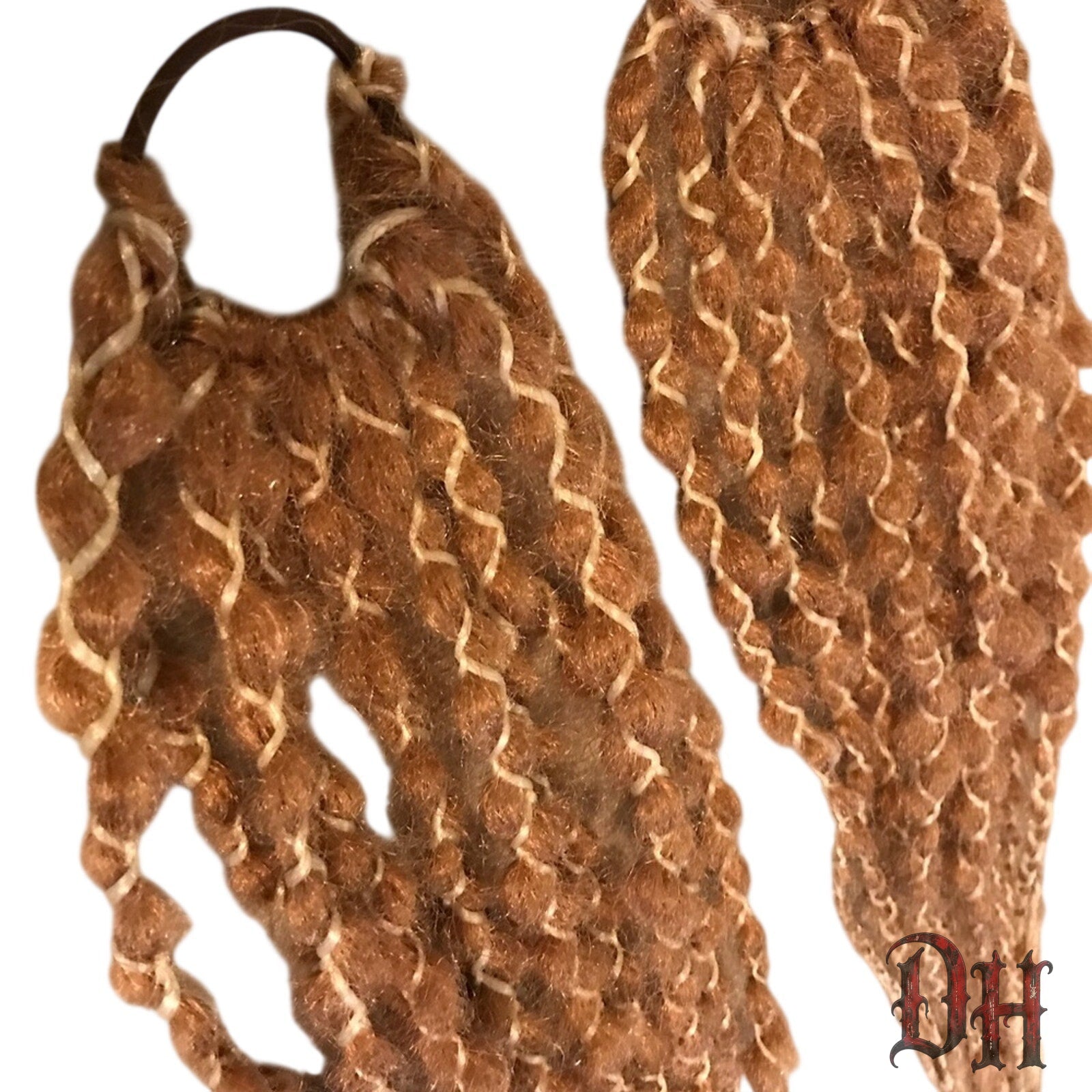 (2) Dread Dreadlock Braid Pony Fall Hair Extension