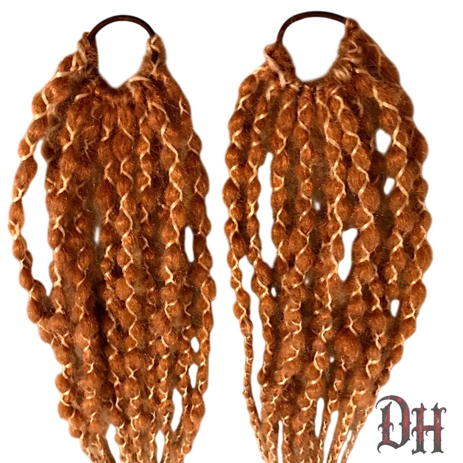 (2) Dread Dreadlock Braid Pony Fall Hair Extension