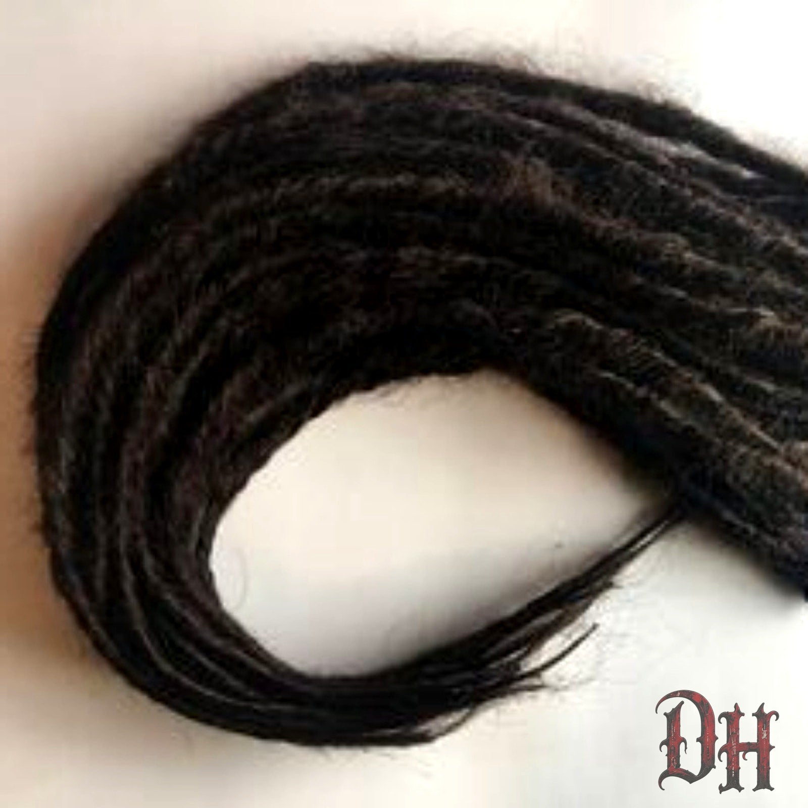 20 Clip in Synth Dreads Dreadlocks Hair Extensions Dark Brown