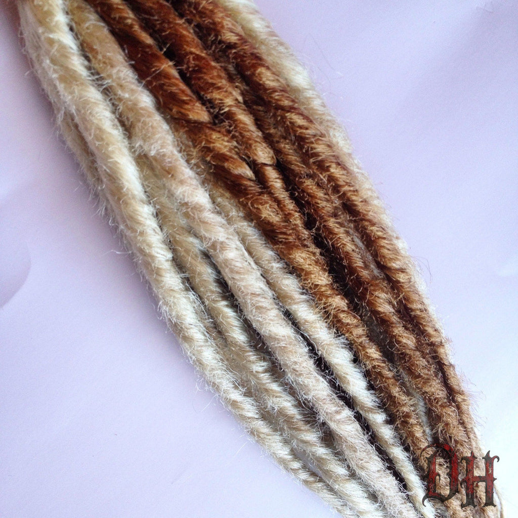 20 SE Single Ended Blonde Dreads Dreadlocks Hair Extensions