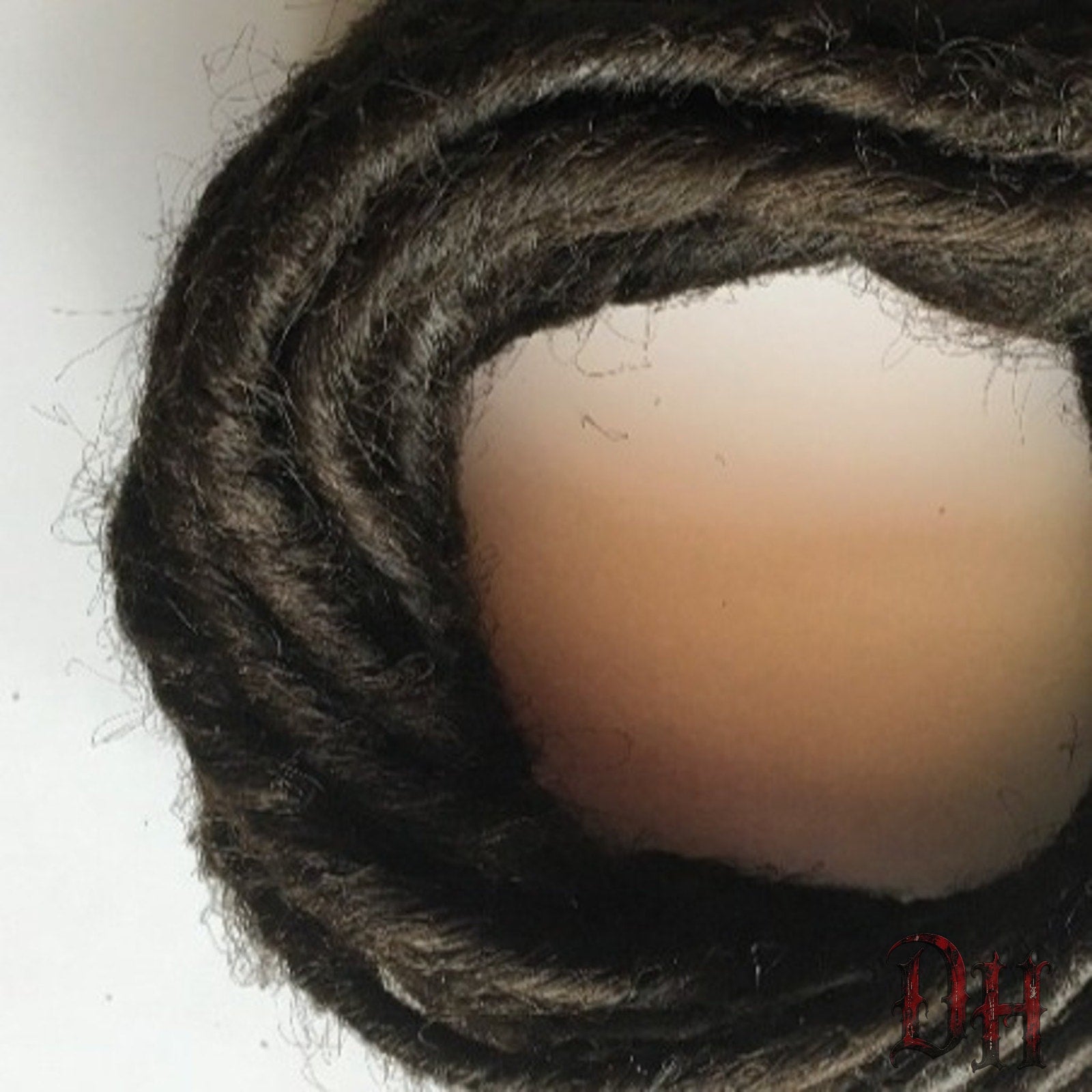 20 SE Single Ended Dark Brown Dreads Dreadlock Hair Extensions