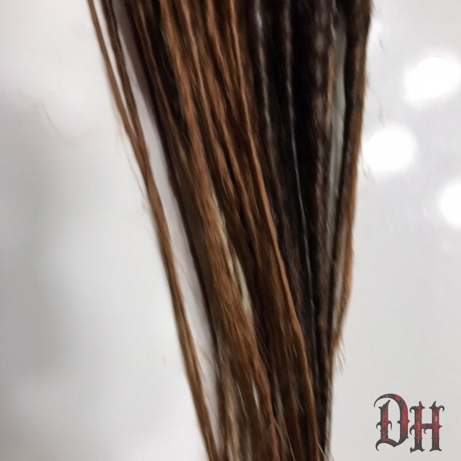 20 SE Single Ended Mix Auburn Brown Dreads Dreadlocks Hair Extensions