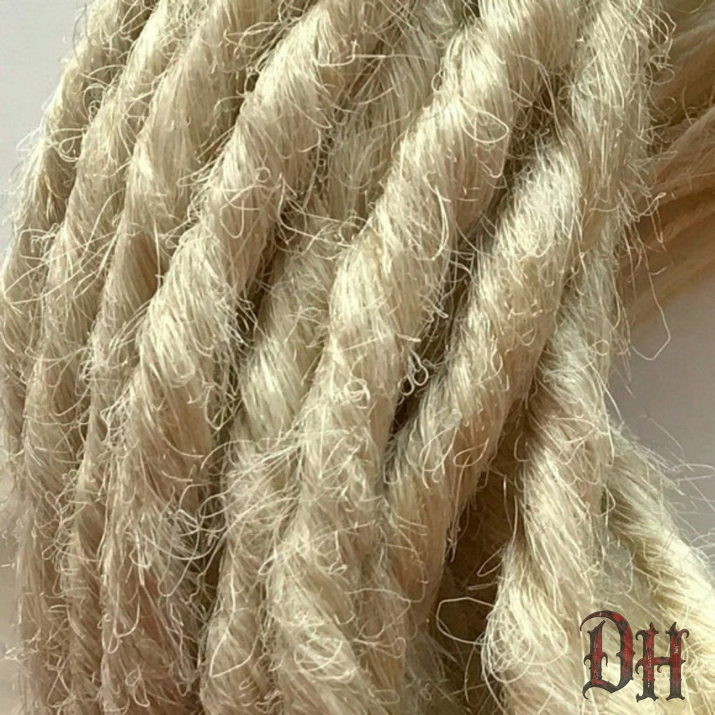 20 SE Single Ended Platinum Light Blonde Dreads Dreadlocks Hair Extensions
